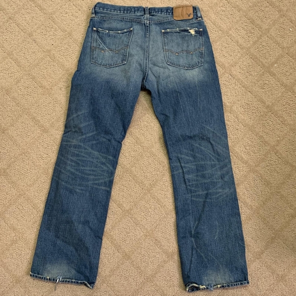 American Eagle Mens Low Rise Boot Cut Jean - Picture 2 of 5
